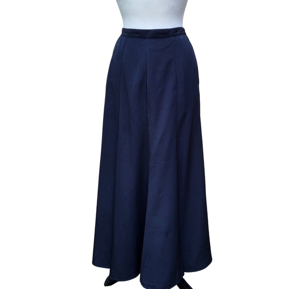 1849 Authentic Ranchwear Black Long Maxi A-Line Western Cowgirl Circle Skirt S - Picture 1 of 10